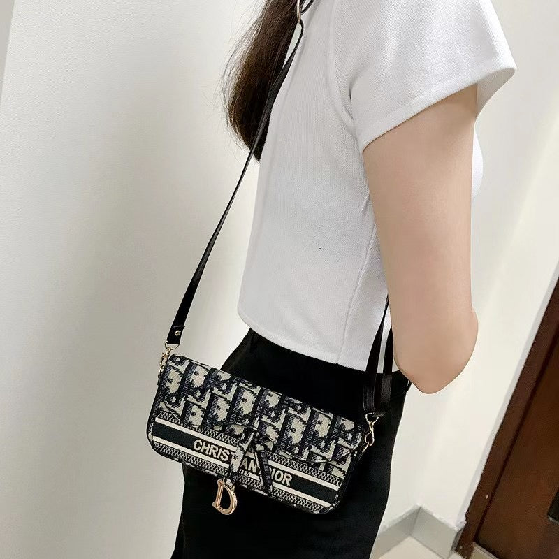 CD Luxury Phone Bag with Crossbody Strap