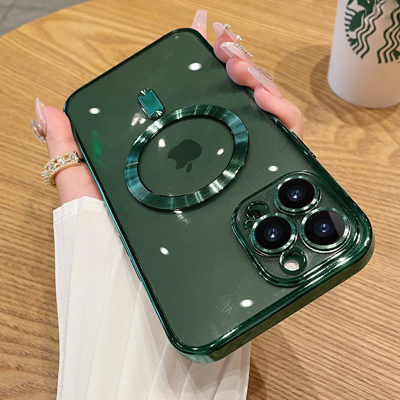 Electroplated Transparent iPhone Case With Camera Protector