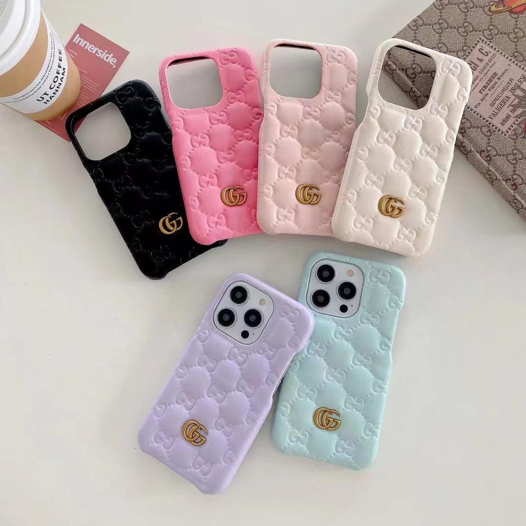 Luxury GG Embossed Puffer iPhone Case