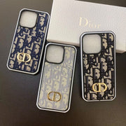 Luxury CD Monogram Phone Case with Card Holder – Stylish Design