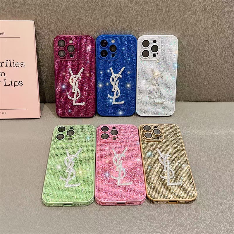 YL Shiny Crystal iPhone Case: Chic Design