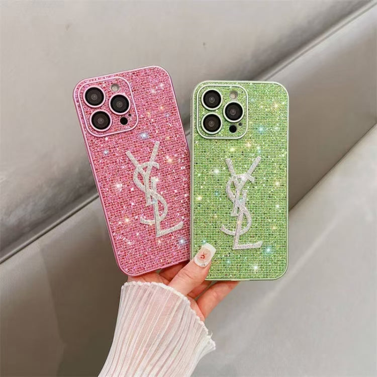 YL Shiny Crystal iPhone Case: Chic Design