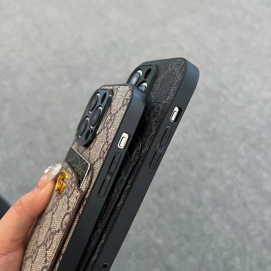 GG Fashionable Phone Case with Convenient Card Slot