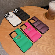 Luxury PR Puffer Case for iPhone - Stylish Protection