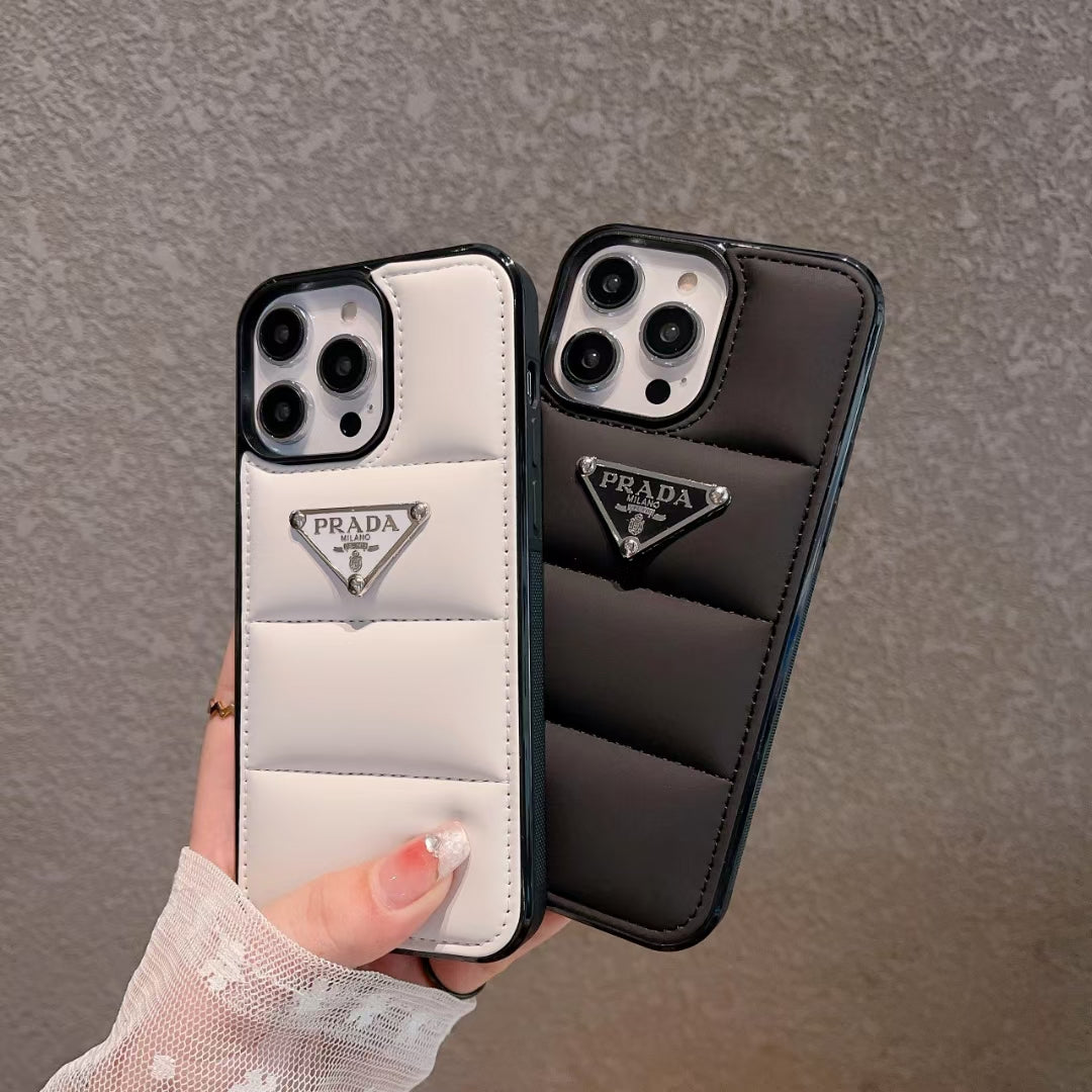 Luxury PR Puffer Case for iPhone - Stylish Protection