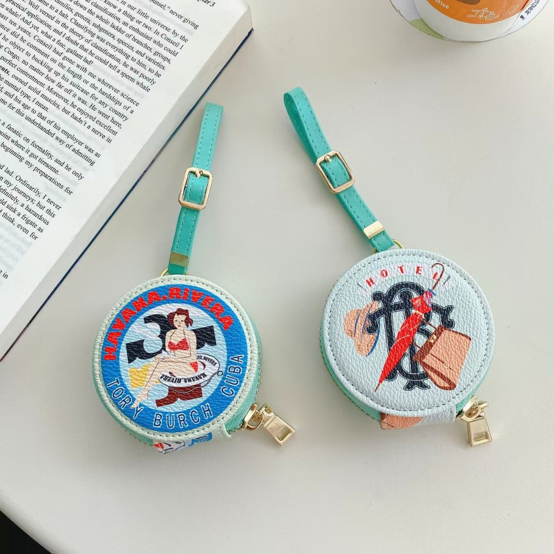 Chic TB AirPods Case: Fashionable Case and Bag in One