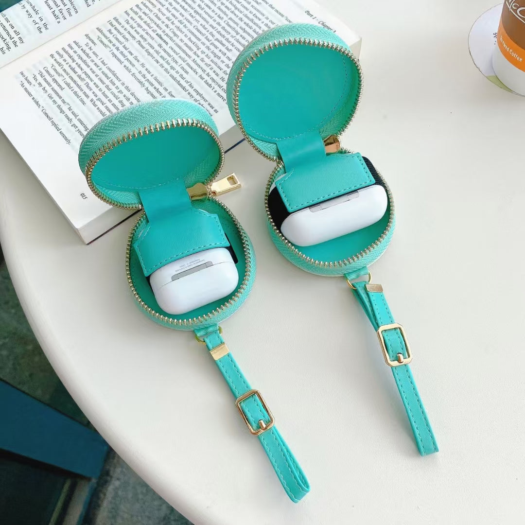 Chic TB AirPods Case: Fashionable Case and Bag in One