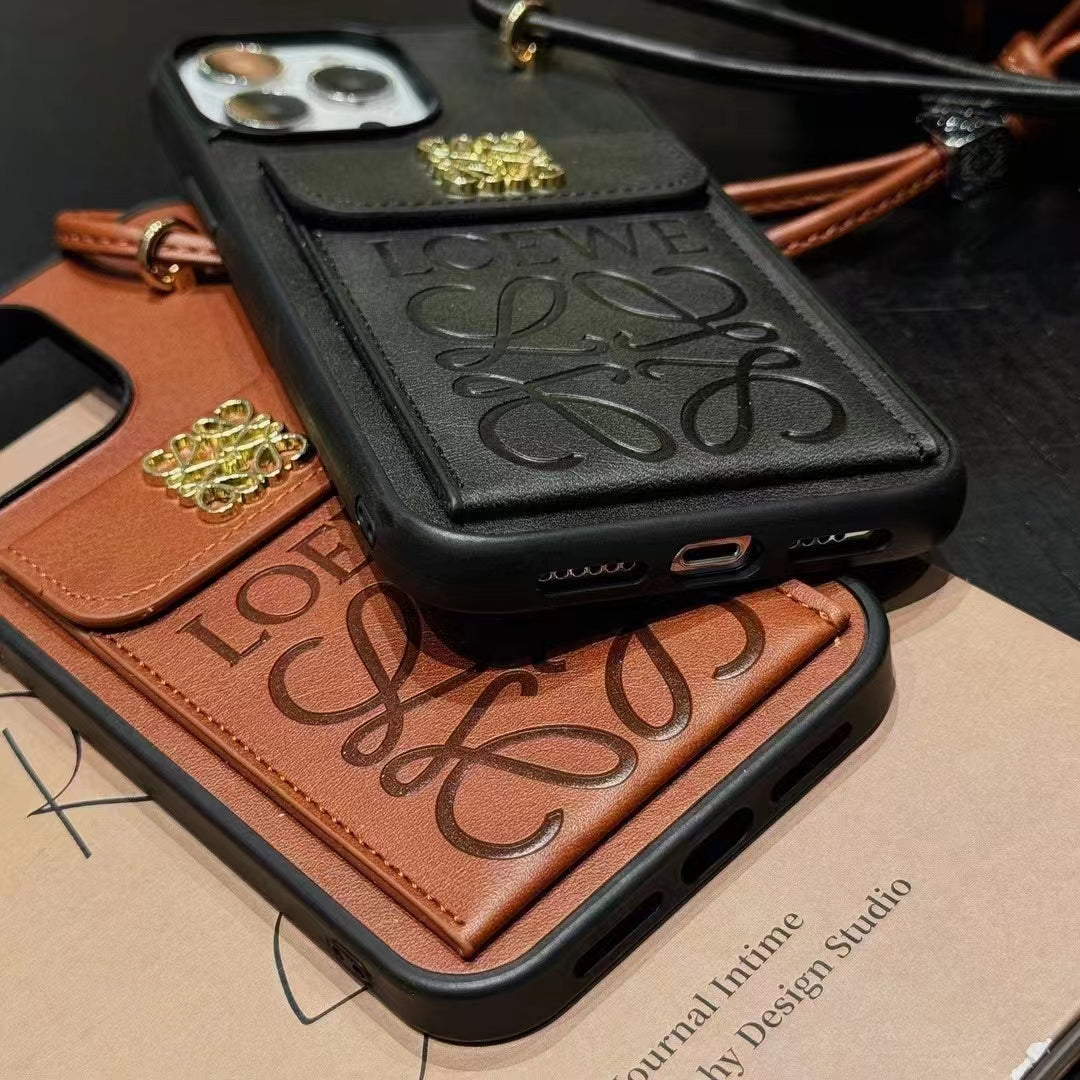 LW iPhone Case with Elegant Card Holder Pocket