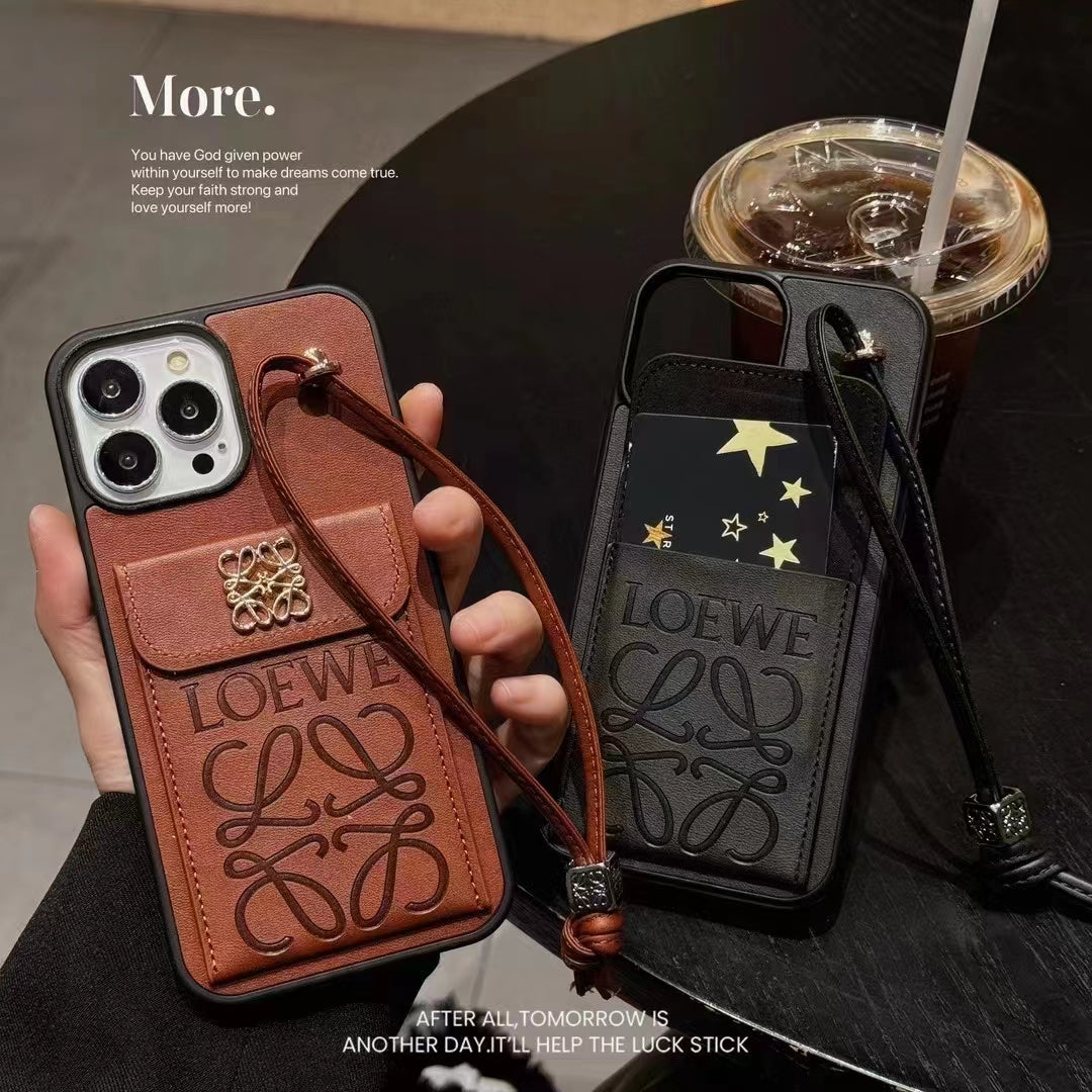 LW iPhone Case with Elegant Card Holder Pocket