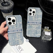 Luxury CD Monogram Denim Phone Case