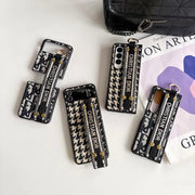 CD-Inspired Houndstooth Case for  Z Flip & Z Fold