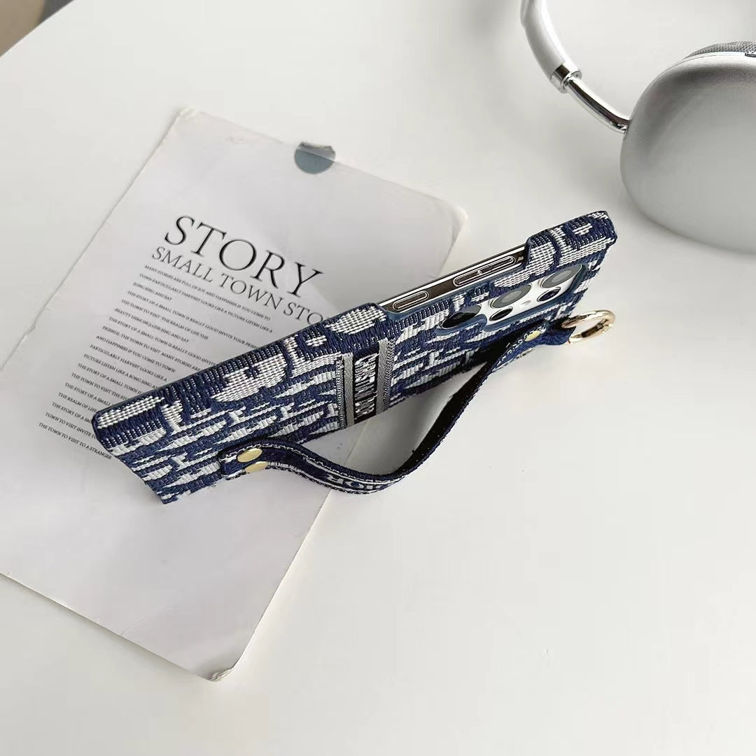 CD-Inspired Hand Strap Phone Case