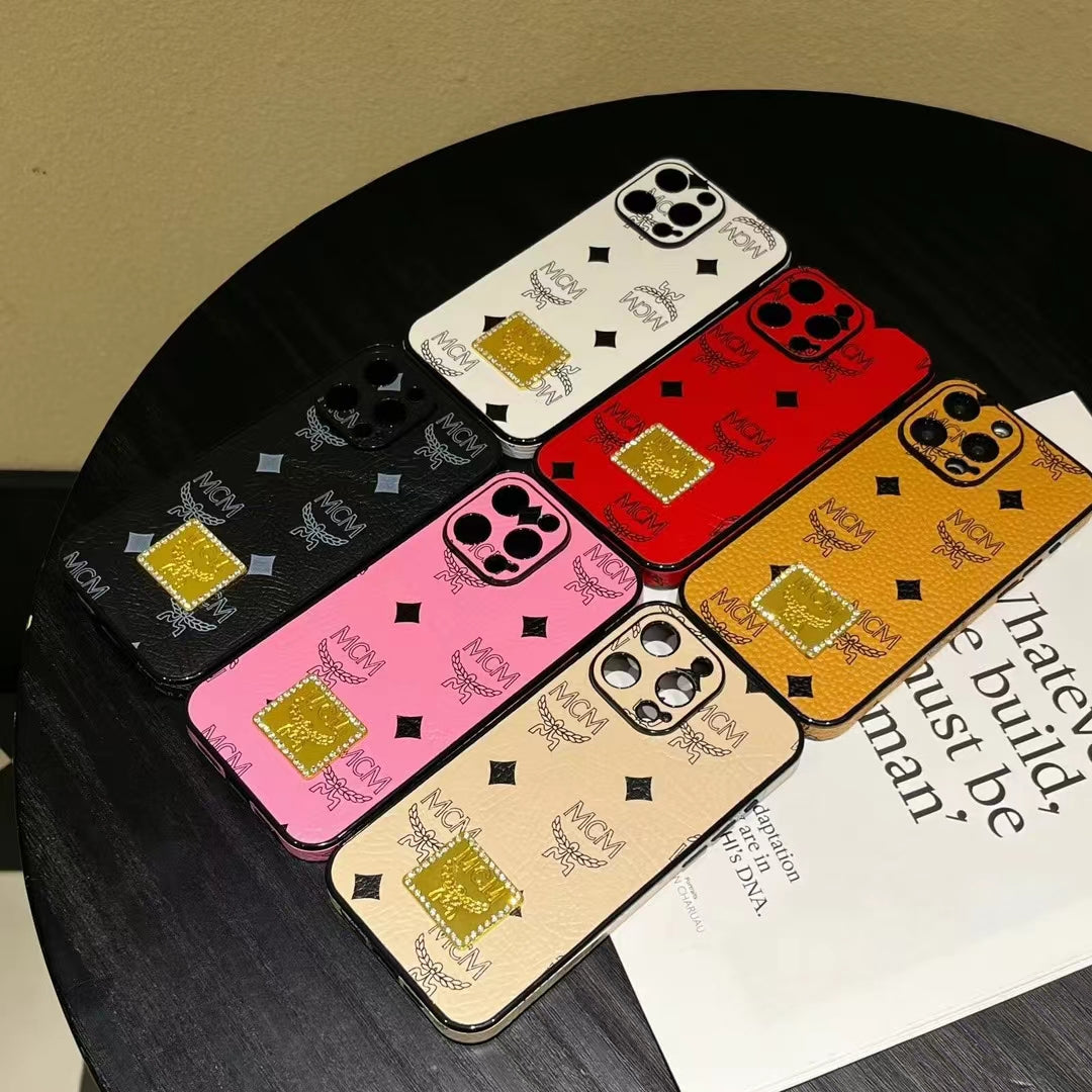 Luxury MCM Monogram Phone Cases – Vibrant & Stylish Design