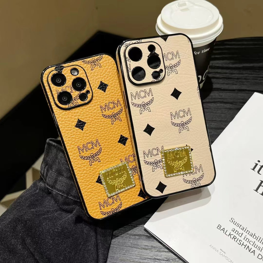 Luxury MCM Monogram Phone Cases – Vibrant & Stylish Design