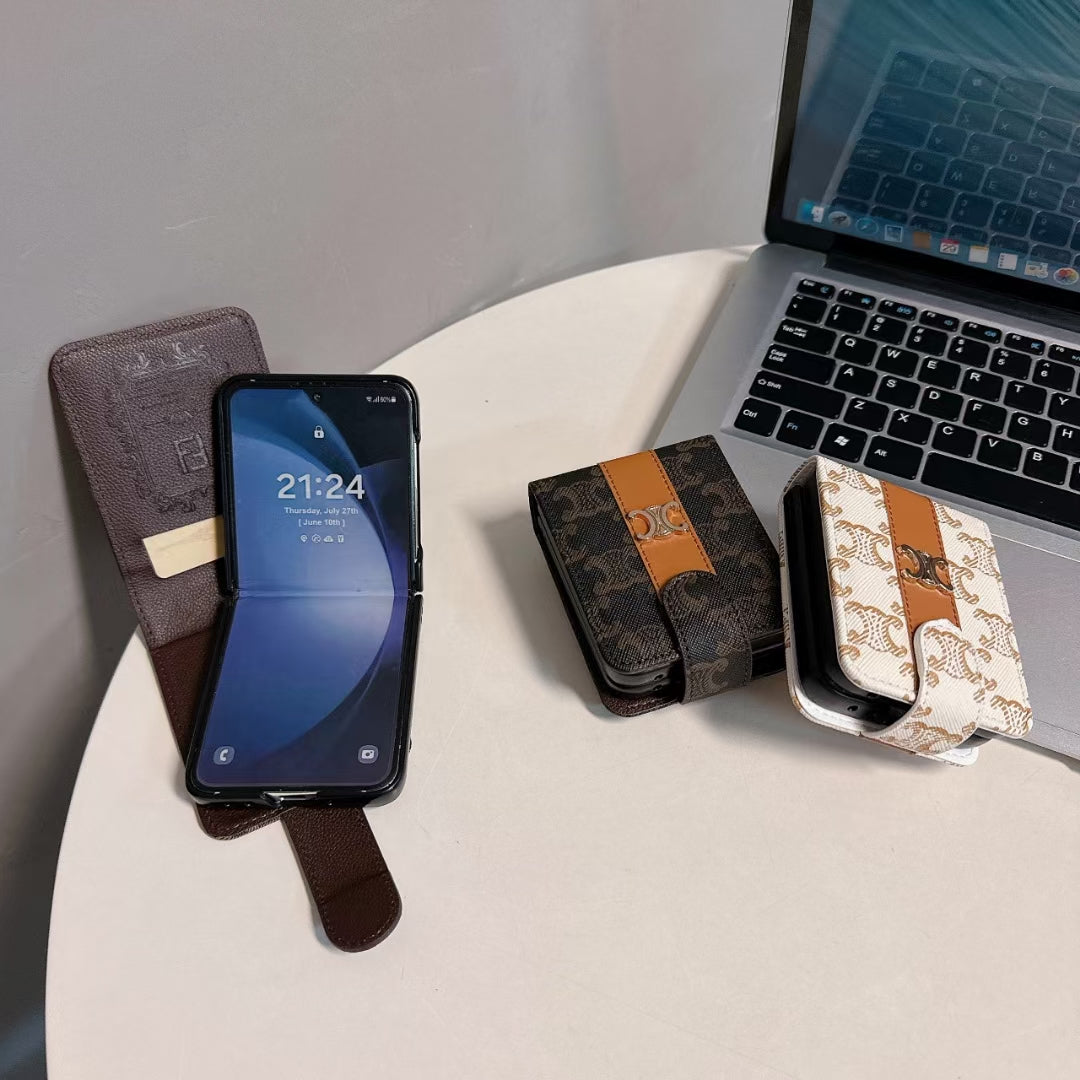 Luxury Monogram Z Flip Cases – Stylish & Protective Design