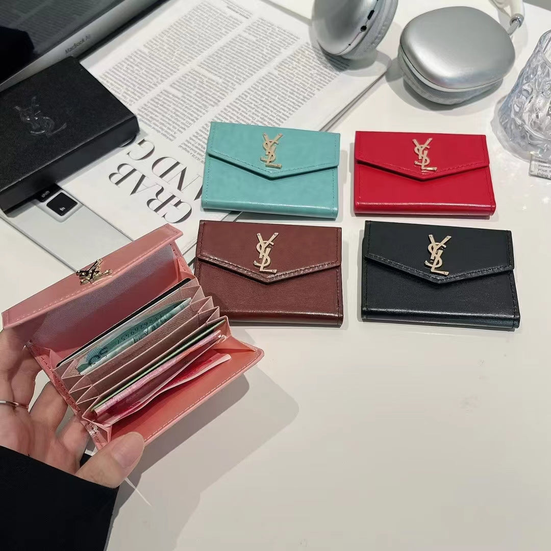 Luxury YSL Monogram Compact Wallet Collection