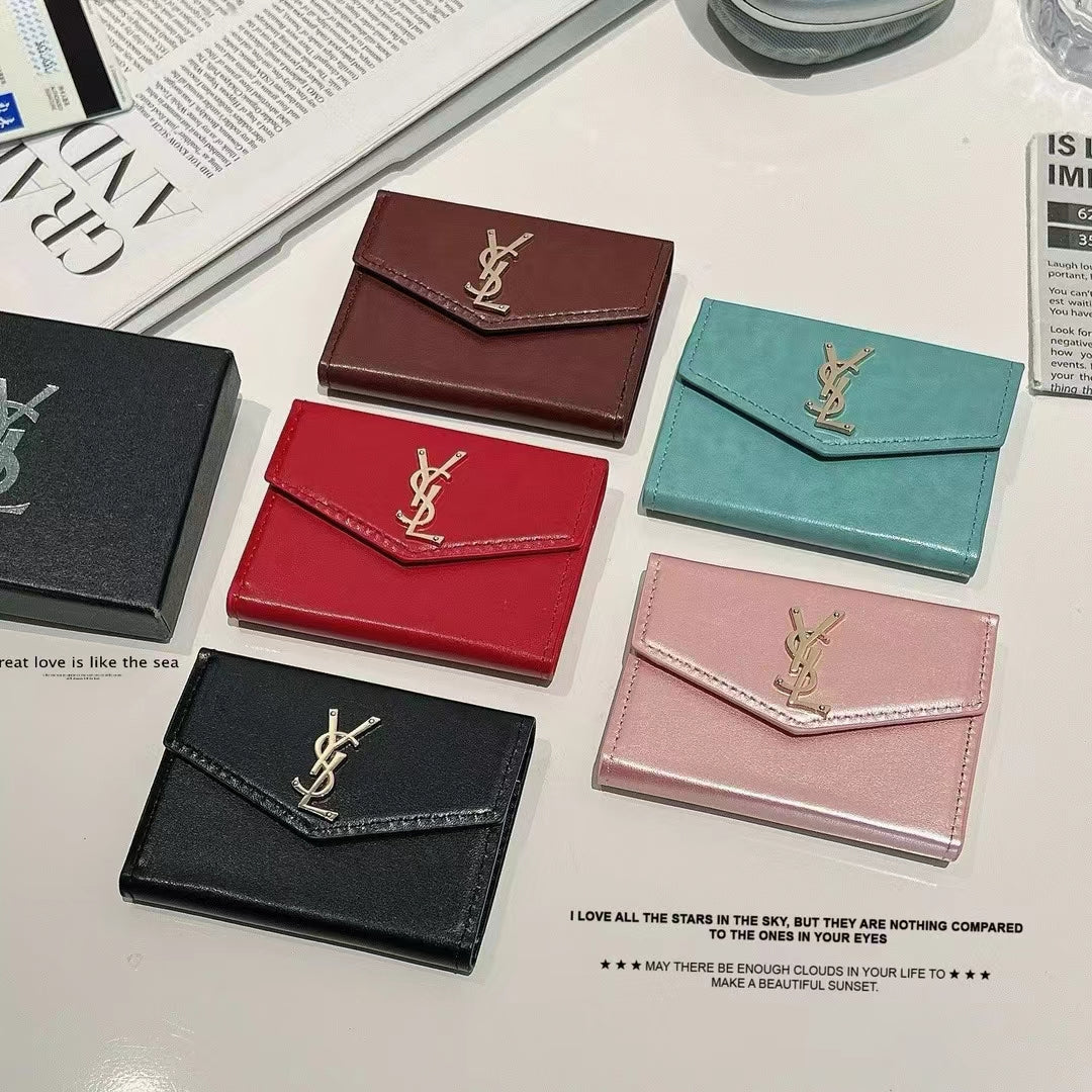 Luxury YSL Monogram Compact Wallet Collection