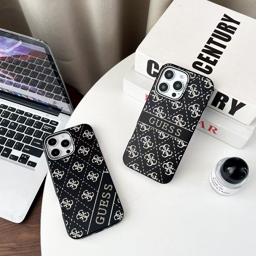 Guess Signature Monogram Phone Case – Stylish & Durable Design