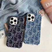 Luxury CD Denim-Phone Case – Stylish & Durable Design