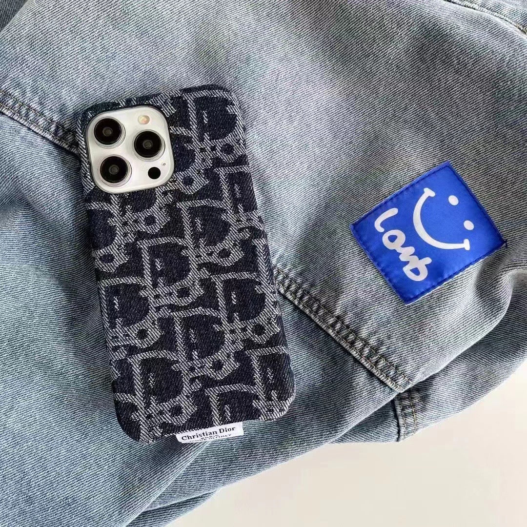 Luxury CD Denim-Phone Case – Stylish & Durable Design