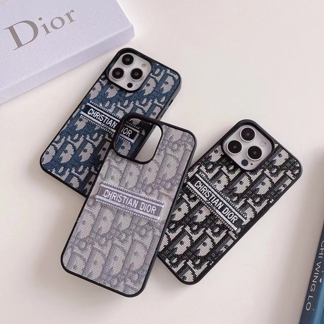 Luxury CD Canvas Monogram Phone Case