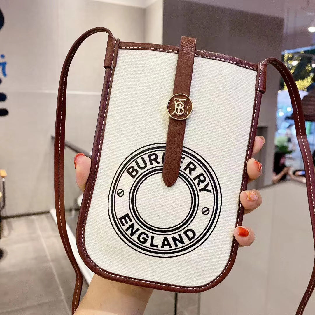 Luxury Bur Crossbody Phone Bag with Strap
