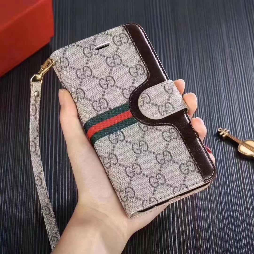 Luxury GG BUR iPhone & AirPods Case with Card Holder