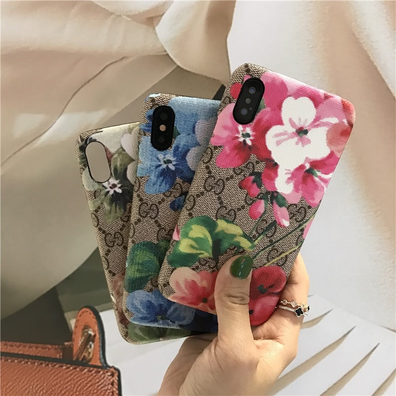 Luxury GG Blooms Phone Case for iPhone