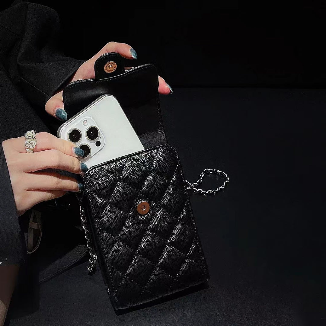 CC High-Fashion Lady Phone Pouch with Handbag Strap