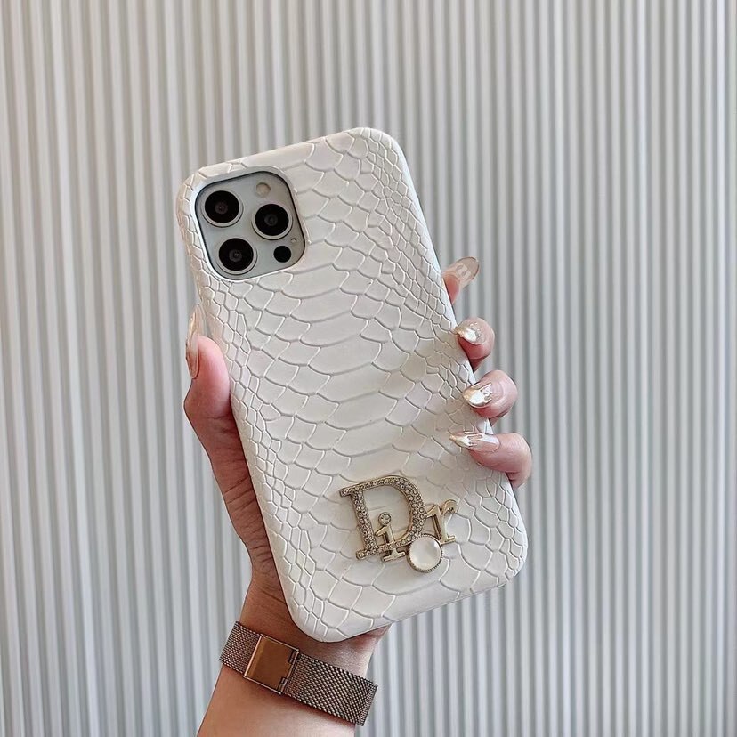 CD Serpent Pattern Luxury Phone Case for iPhone
