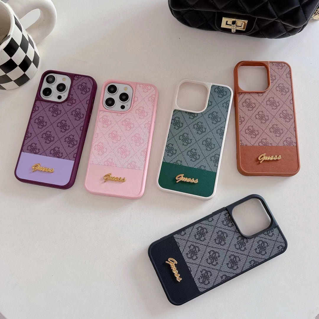Stylish Guess Monogram Phone Cases in Assorted Colors