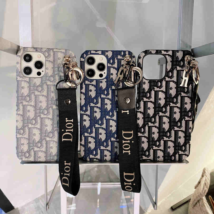 Luxury CD Monogram Chain Phone Cases