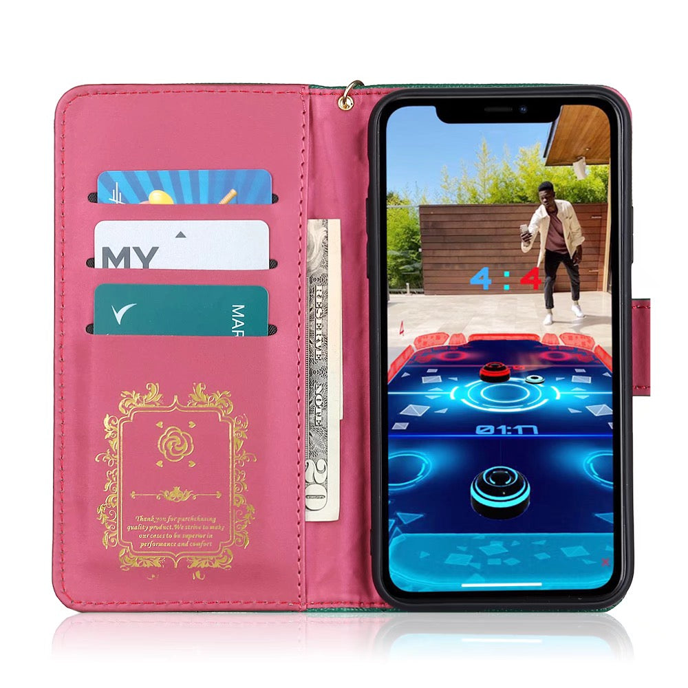 Luxury CC Phone Case for iPhone with Card Holder
