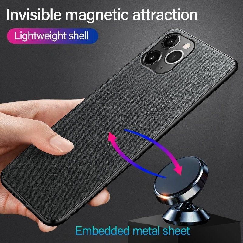 Ultra-thin Magnetic Car Holder Phone Case