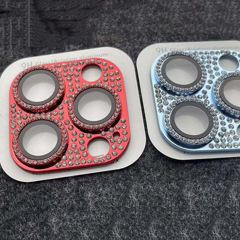 Luxury 3D Crystal Diamond Camera Lens Protector