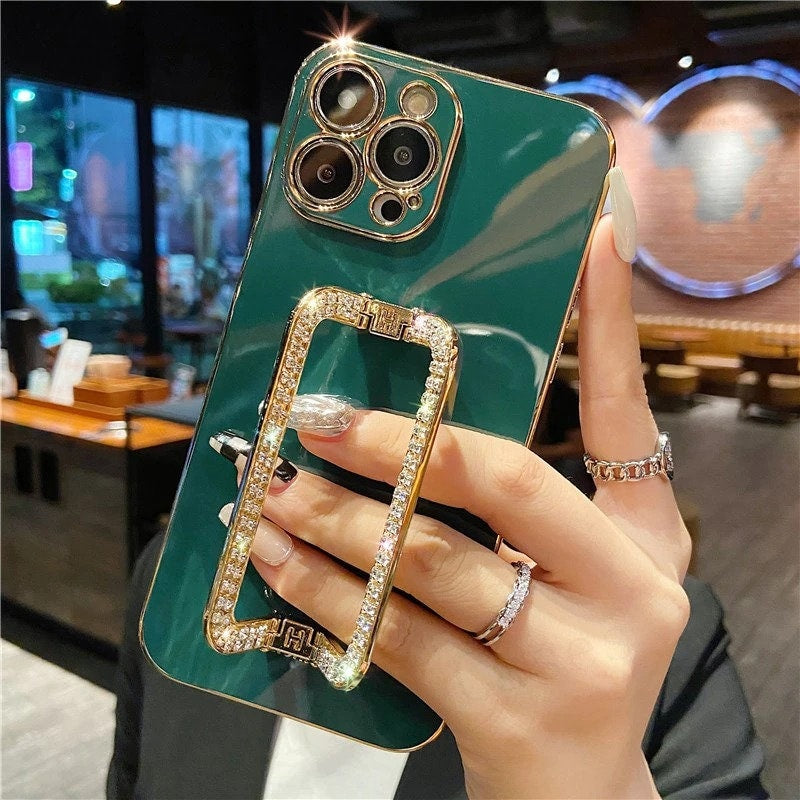 Luxury Crystal Square Holder Diamond Phone Case