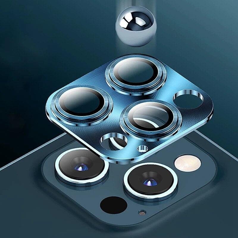 Protective Camera Lens Metal Alloy Tempered Glass