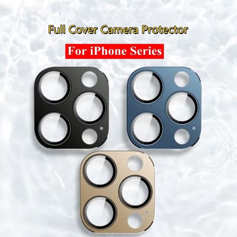 Protective Camera Lens Metal Alloy Tempered Glass