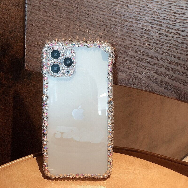 Bling Rhinestone Diamond Glitter Clear Cover