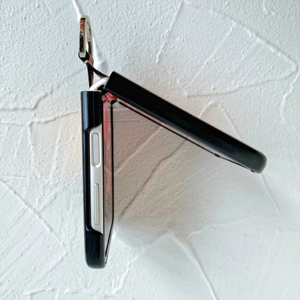 Leather Protective Phone Case With Metal Ring