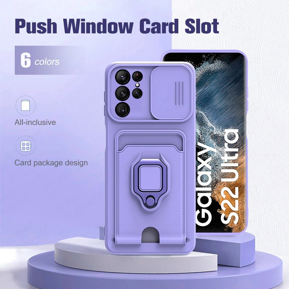 Push Window Card Slot Phone Case