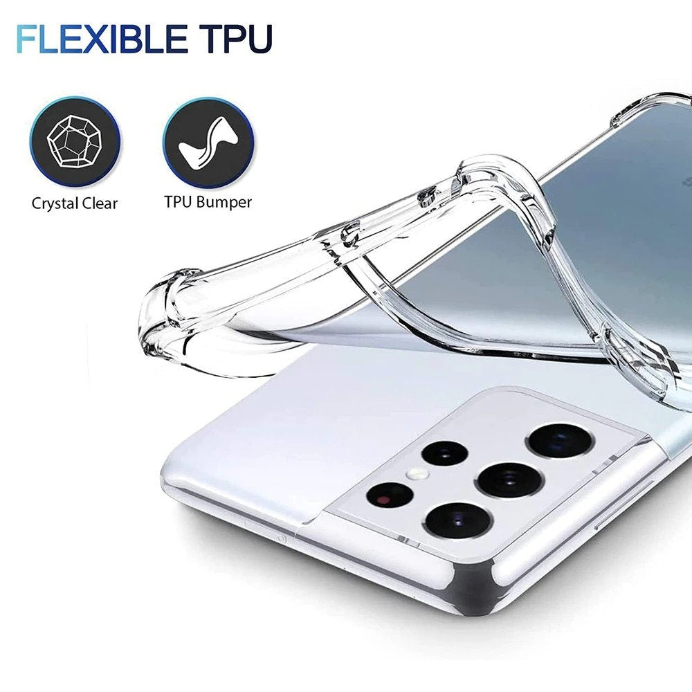 Shockproof Silicone Clear Phone Back Cover
