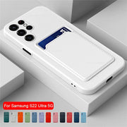 Square Card Slot Shockproof Phone Case