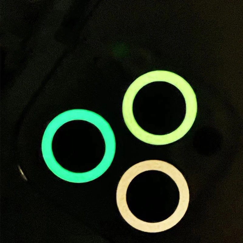 Luminous Metal Ring Camera Lens Tempered Glass